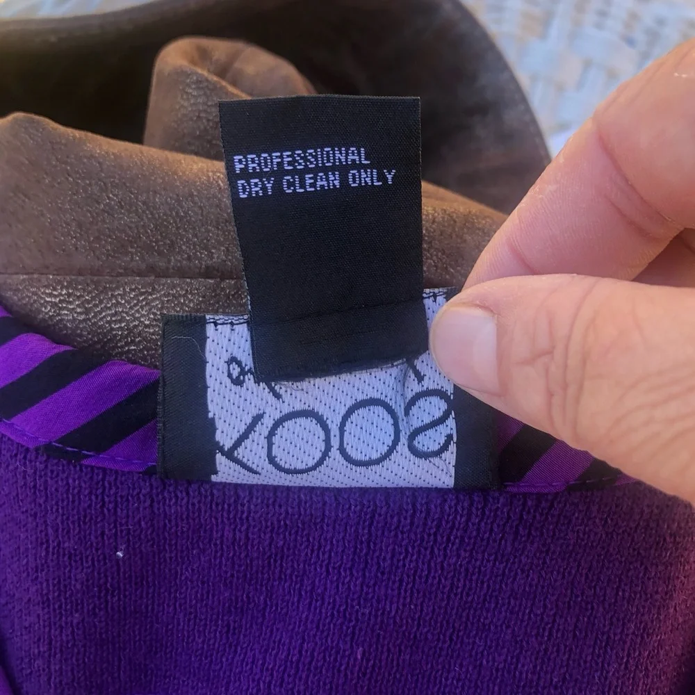 Koos of Course Purple Printed Cardigan Small - Picture 12 of 13